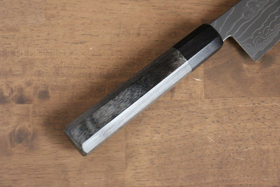 Kajin Cobalt Special Steel Damascus Gyuto 210mm with Gray Wood Handle - Seisuke Knife