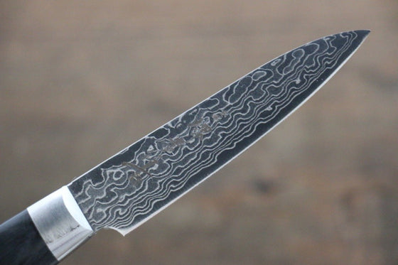 Sakai Takayuki AUS10 45 Layer Mirrored Damascus Petty Japanese Chef Knife 80mm - Seisuke Knife
