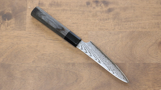 Kanjyo VG10 Damascus Petty-Utility 120mm Gray Pakka wood Handle - Seisuke Knife
