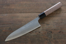  Yamamoto Silver Steel No.3 Nashiji Gyuto Japanese Chef Knife 180mm with Walnut Handle - Seisuke Knife