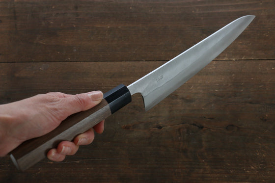 Yamamoto Silver Steel No.3 Nashiji Gyuto Japanese Chef Knife 210mm with Walnut Handle - Seisuke Knife