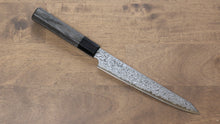  Kanjyo VG10 Damascus Kiritsuke Petty-Utility 180mm Gray Pakka wood Handle - Seisuke Knife