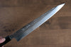 Yu Kurosaki Senko SG2 Hammered Sujihiki 270mm Shitan (ferrule: Black Pakka wood) Handle - Seisuke Knife