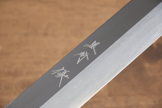 Yu Kurosaki Blue Steel No.2 Mirrored Finish Yanagiba 330mm Chinese Quince with Double Water Buffalo Ring Handle - Seisuke Knife