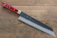  Seisuke Kurobeni Blue Super Hammered Kurouchi Kiritsuke Gyuto 210mm Red Pakka wood Handle - Seisuke Knife