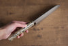 Makoto Kurosaki Tentoumushi SPG2 Maru Hammered Santoku Japanese Knife 165mm with Lacquered Wood Handle - Seisuke Knife