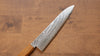 Kajin Cobalt Special Steel Damascus Gyuto Japanese Knife 210mm Burnt Oak (Mehakkaku) Handle - Seisuke Knife