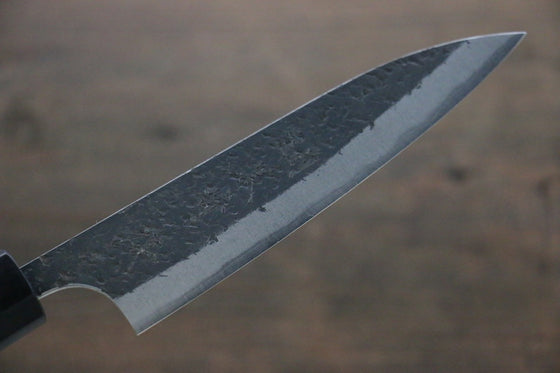 Yu Kurosaki Blue Super Clad Hammered Kurouchi Petty Japanese Chef Knife 120mm - Seisuke Knife