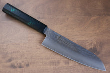  Sakai Takayuki Nanairo VG10 33 Layer Santoku 180mm ABS resin(Green tortoiseshell) Handle - Seisuke Knife