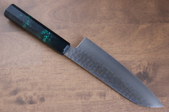Sakai Takayuki Nanairo VG10 33 Layer Santoku 180mm ABS resin(Green tortoiseshell) Handle - Seisuke Knife