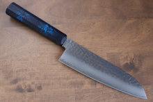  Sakai Takayuki Nanairo VG10 33 Layer Santoku 180mm ABS resin(Turquoise tortoiseshell) Handle - Seisuke Knife