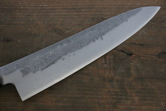 Seisuke Blue Steel No.2 Nashiji Gyuto  210mm Chestnut Handle - Seisuke Knife
