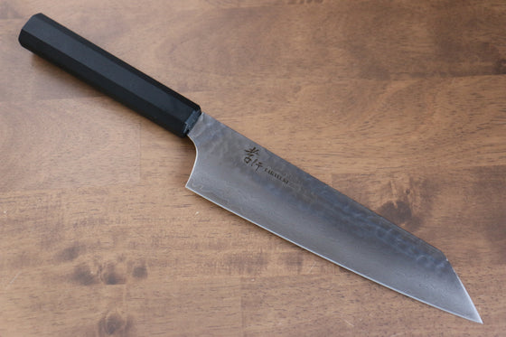 Sakai Takayuki Nanairo VG10 33 Layer Kengata Gyuto 190mm ABS resin(Black Lacquered) Handle - Seisuke Knife