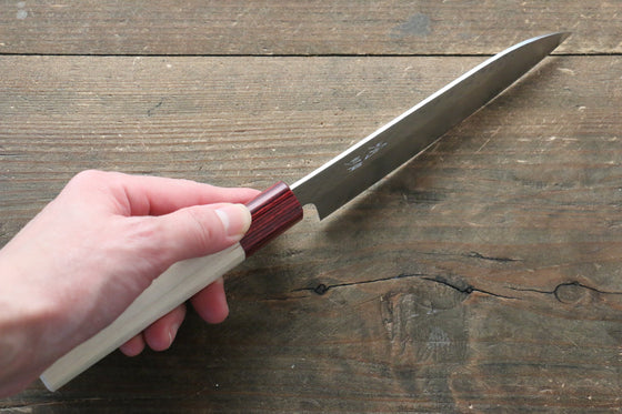 Seisuke VG10 16 Layer Hammered Damascus Petty-Utility Japanese Knife 135mm with Magnolia Handle - Seisuke Knife