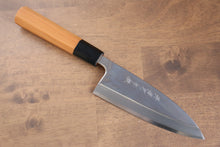  Sakai Takayuki Hakugin INOX Mirrored Finish Deba Japanese Knife 150mm with Yew Handle - Seisuke Knife