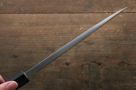 [Left Handed] Hideo Kitaoka Blue Steel No.2 Damascus Deba  180mm with Shitan Handle - Seisuke Knife