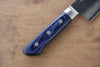 Seisuke Seiun VG10 33 Layer Damascus Santoku Japanese Knife 180mm Blue Pakka wood Handle - Seisuke Knife