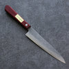 Seisuke Blue Super Hammered Petty-Utility 150mm Red Pakka wood Handle - Seisuke Knife