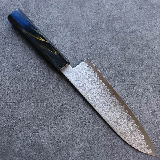 Seisuke VG10 Damascus Santoku 180mm Lacquered Handle - Seisuke Knife
