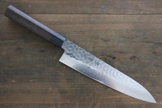Sakai Takayuki AUS10 45 Layer Damascus Japanese Chef's Gyuto Knife 210mm with Shitan Handle - Seisuke Knife