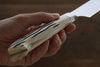 Takeshi Saji SRS13 Hammered Gyuto Japanese Chef Knife 210mm with Bone Handle - Seisuke Knife