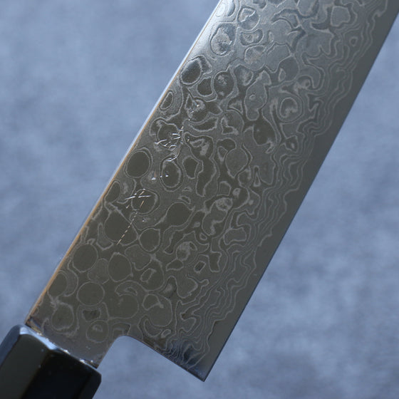 Misuzu AUS10 Damascus Migaki Finished Santoku  180mm Magnolia Handle - Seisuke Knife