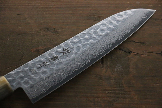 Sakai Takayuki 45 Layer Damascus AUS10 Santoku Japanese Chef Knife 180mm - Seisuke Knife