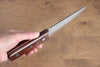 Seisuke Sanzoku Japanese Steel Honesuki Boning (Maru) 150mm Shitan Handle - Seisuke Knife