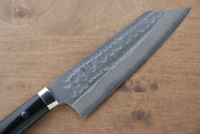  Takeshi Saji SRS13 Hammered Bunka 180mm Black Micarta Handle - Seisuke Knife