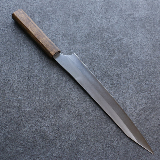 Yu Kurosaki New Gekko VG-XEOS Sujihiki 240mm Oak Handle - Seisuke Knife