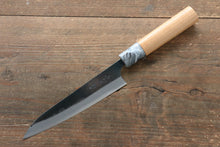  Masakage Mizu Blue Steel No.2 Black Finished Petty-Utility  150mm with American Cherry Handle - Seisuke Knife