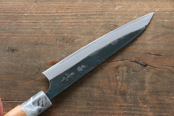 Masakage Mizu Blue Steel No.2 Black Finished Petty-Utility 150mm with American Cherry Handle - Seisuke Knife