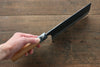 Masakage Mizu Blue Steel No.2 Black Finished Nakiri Knife 170mm with American Cherry Handle - Seisuke Knife