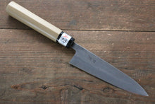  Fujiwara Teruyasu White Steel No.1 Nashiji Petty-Utility Japanese Knife 135mm with Magnolia Handle - Seisuke Knife