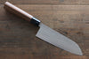 Kunihira Tanzo VG1 Hammered Santoku Japanese Chef Knife 170mm with Walnut Handle - Seisuke Knife