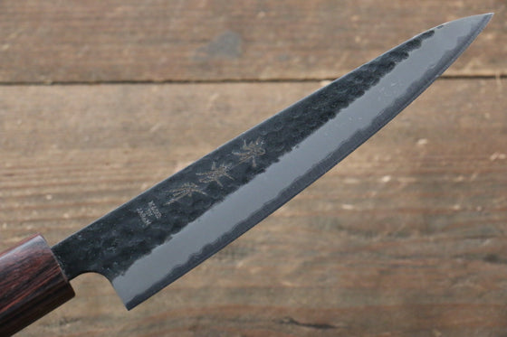 Sakai Takayuki Blue Super Petty-Utility Japanese Knife 135mm with Keyaki Elm Handle - Seisuke Knife