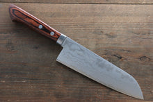  Kunihira Tanzo VG1 Damascus Santoku Japanese Chef Knife 170mm - Seisuke Knife