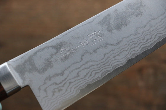 Kunihira Tanzo VG1 Damascus Santoku Japanese Chef Knife 170mm - Seisuke Knife