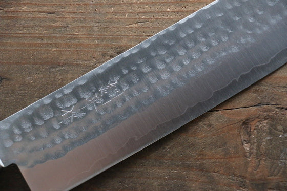 Kunihira Tanzo VG1 Hammered Usuba  165mm Mahogany Handle - Seisuke Knife