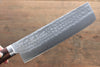 Kunihira Tanzo VG1 Hammered Usuba  165mm Mahogany Handle - Seisuke Knife
