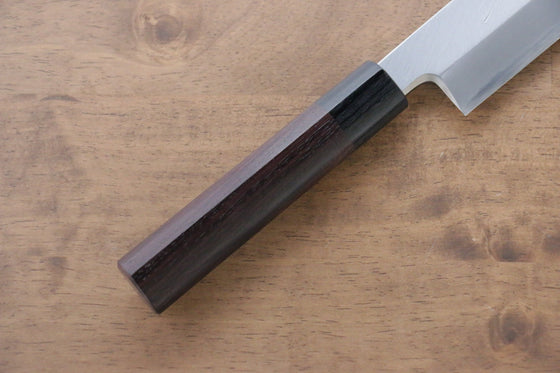 Jikko Silver Steel No.3 Kamagata Usuba 165mm Shitan Handle - Seisuke Knife