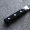 Seisuke Nami AUS10 Mirrored Finish Damascus Nakiri 165mm Black Pakka wood Handle - Seisuke Knife