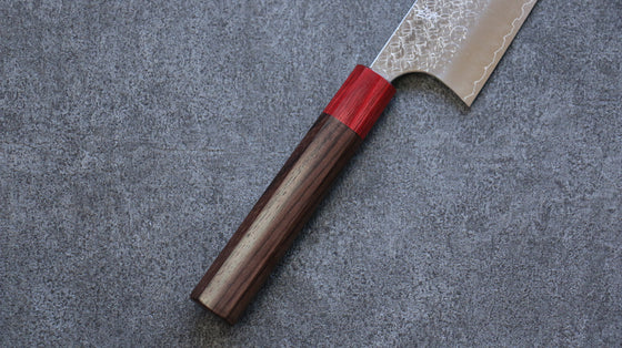 Yoshimi Kato Minamo R2/SG2 Hammered Gyuto 240mm Shitan (ferrule: Red Pakka wood) Handle - Seisuke Knife
