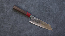  Yoshimi Kato Minamo SG2 Hammered Bunka 165mm Shitan (ferrule: Red Pakka wood) Handle - Seisuke Knife