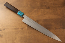  Yu Kurosaki Senko SG2 Hammered Sujihiki 240mm Wenge Handle - Seisuke Knife