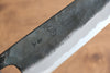 Kyohei Shindo Blue Steel Black Finished Bunka 165mm with Lacquered Oak Handle - Seisuke Knife