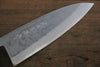 Hideo Kitaoka White Steel No.2 Damascus Deba Japanese Chef Knife 165mm - Seisuke Knife