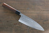 Hideo Kitaoka White Steel No.2 Damascus Deba Japanese Chef Knife 180mm - Seisuke Knife