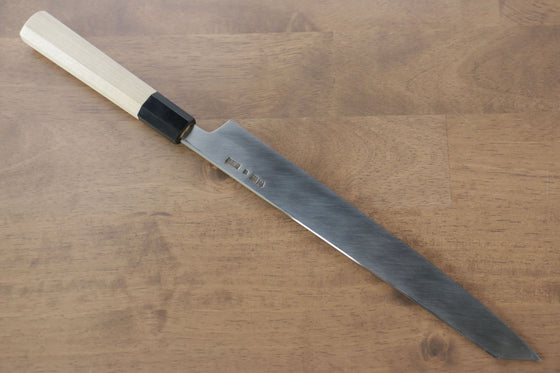 Choyo Silver Steel No.3 Mirrored Finish Kengata Yanagiba 270mm Magnolia Handle - Seisuke Knife