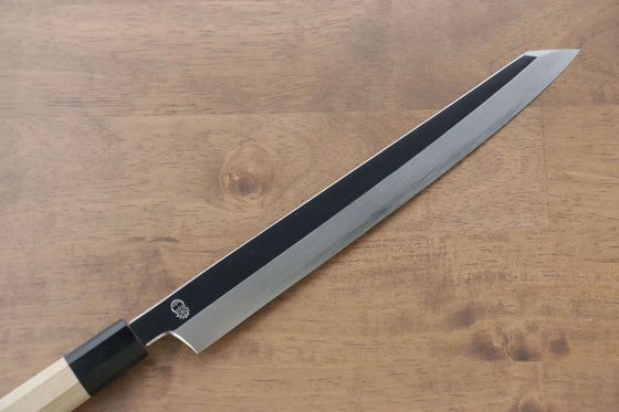 Choyo Silver Steel No.3 Mirrored Finish Kengata Yanagiba 270mm Magnolia Handle - Seisuke Knife